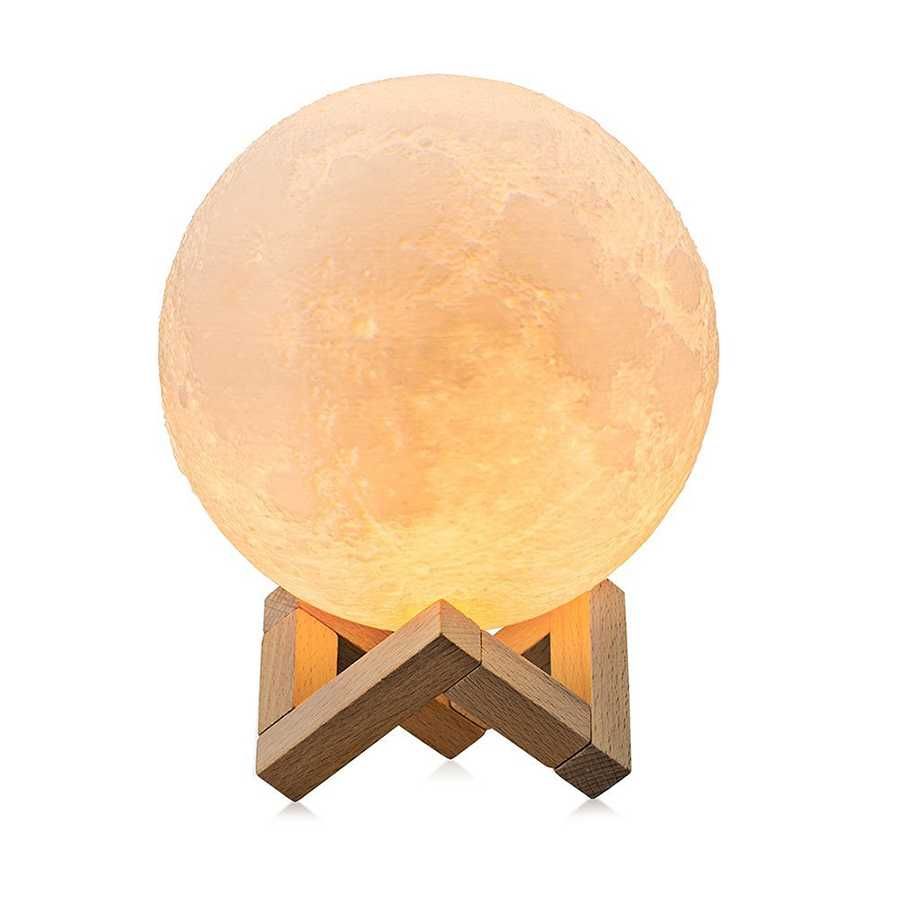 *Lampa LED - Tip Luna Plina - 8cm Diametru - 2 Culori, Reglabila