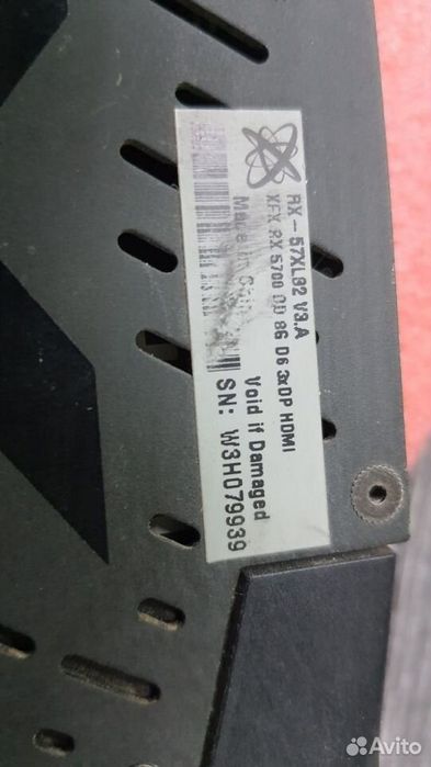 Продам видеокарту rx 5700 8gb gddr6