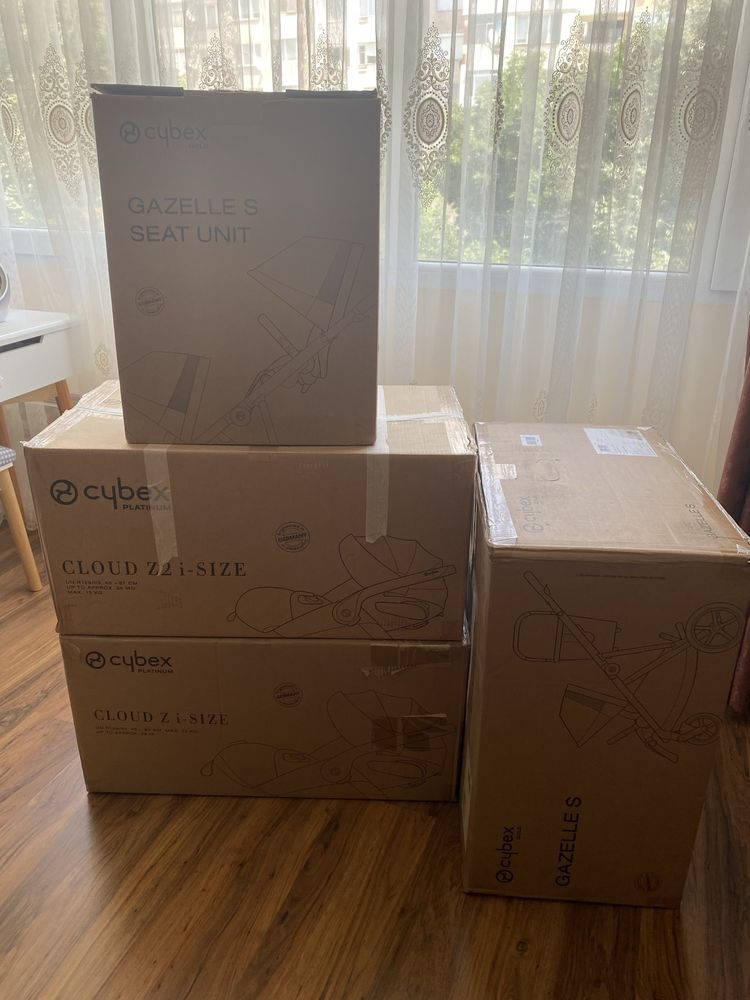 Продавам бебешка количка за близнаци Cybex Gazelle S - сребърно шаси