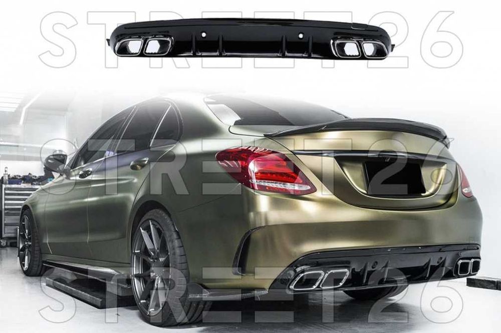 Difuzor AMG Mercedes C-Class W205 S205 (2014-2021) C63S Design