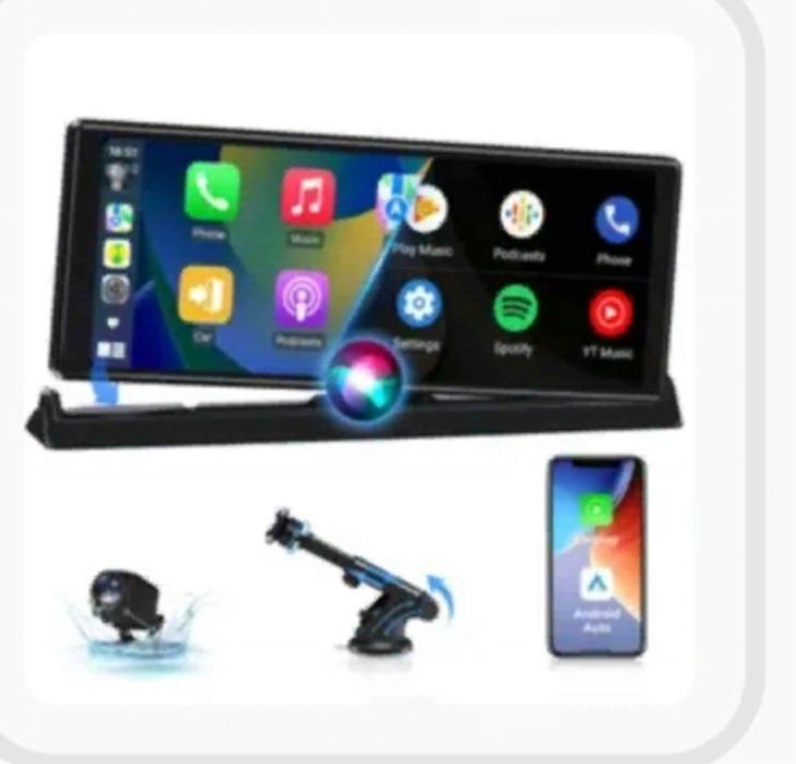 Ecran auto Carplay Android exclusiv 2025 cu suport vertical, ecran tac