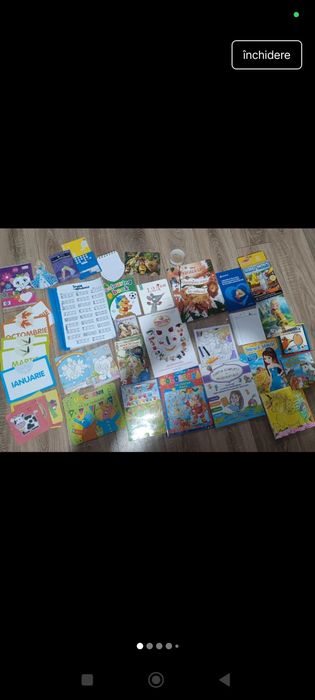 Lot mare de cărți și caiete pt copii grădinița activități numere liter