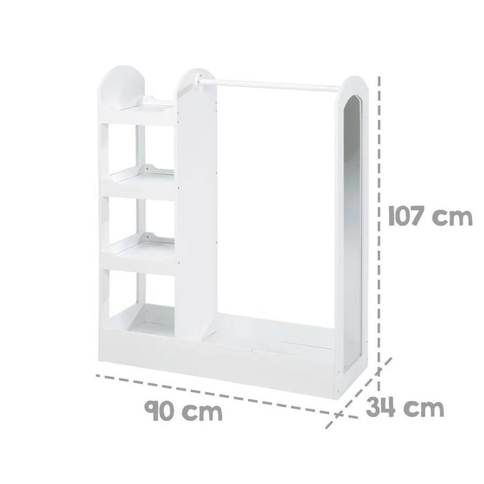 Детско гардеробче с огледало  107х90х34 см