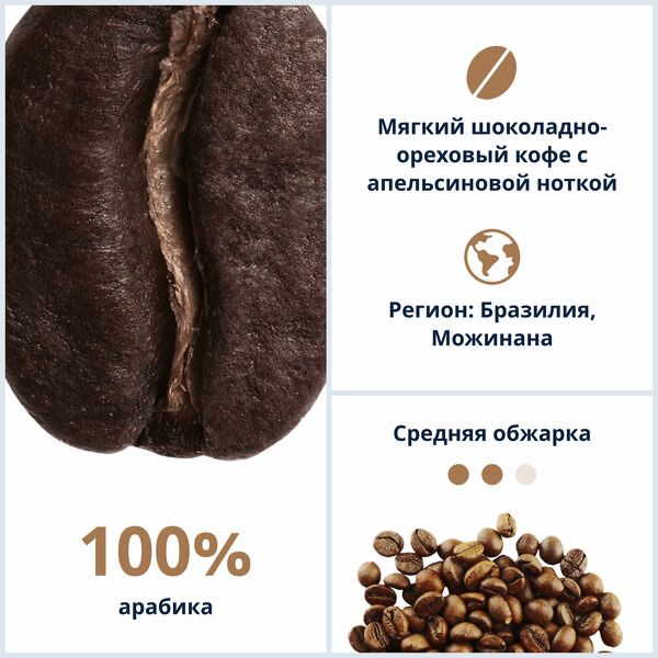 Кофе в зернах Signature ESPRESSO Light DeLonghi Coffee