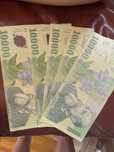5 bacnote 10000 lei