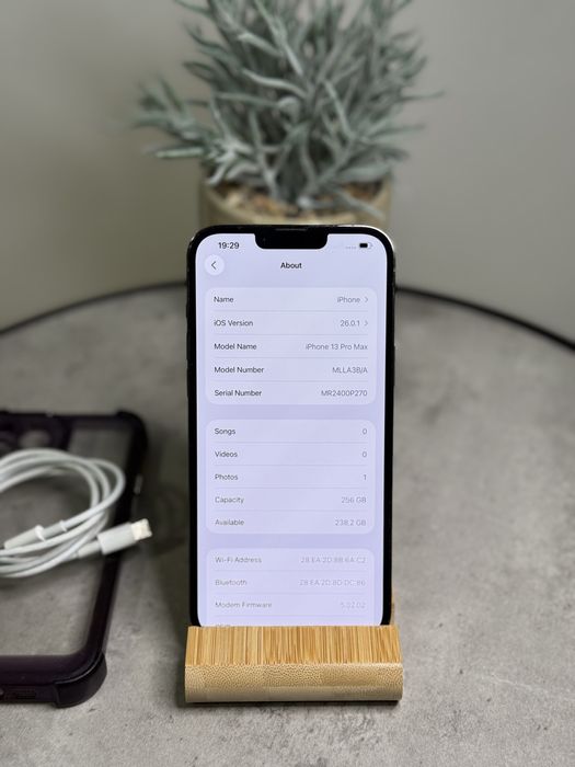iPhone 13 Pro Max Graphite 256 |  91% /husa / cablu impecabil ca nou !