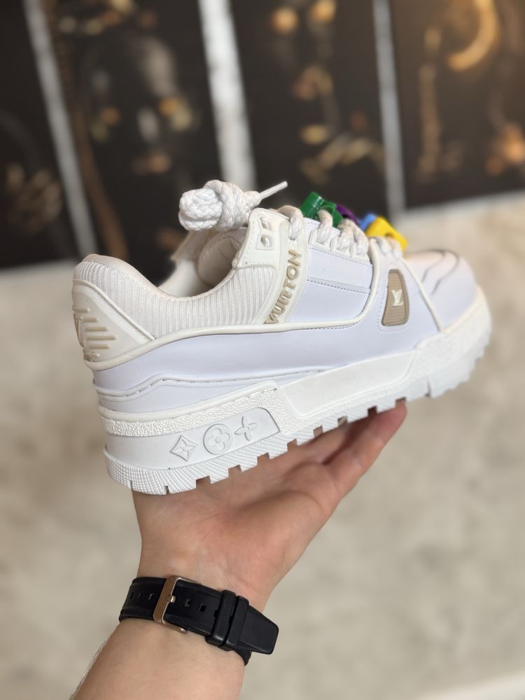 Adidasi Barbati Louis Vuitton Maxi Trainer White & Crem!