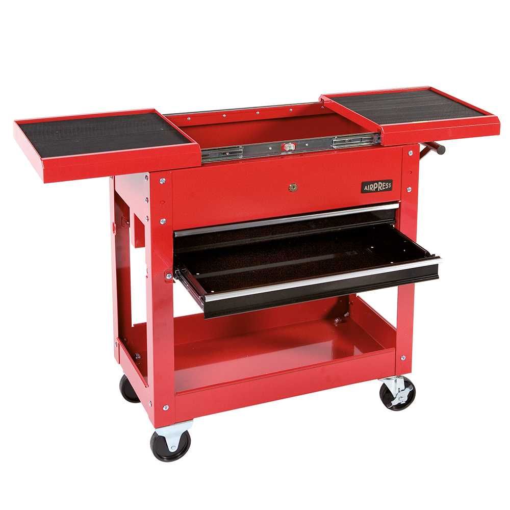 Carucior de atelier pentru scule cu 2 sertare, Airpress