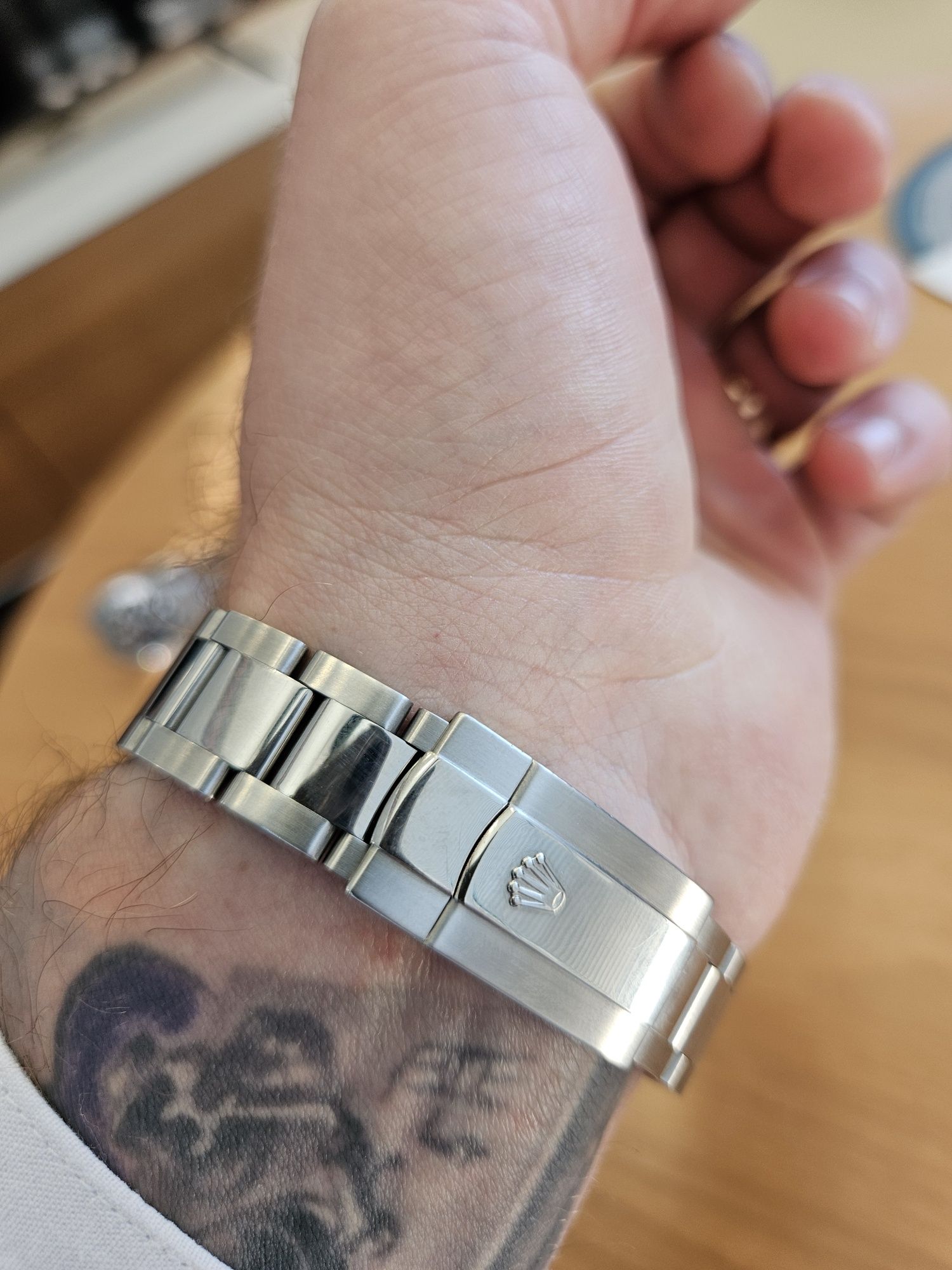 Rolex Date just, Rhodium