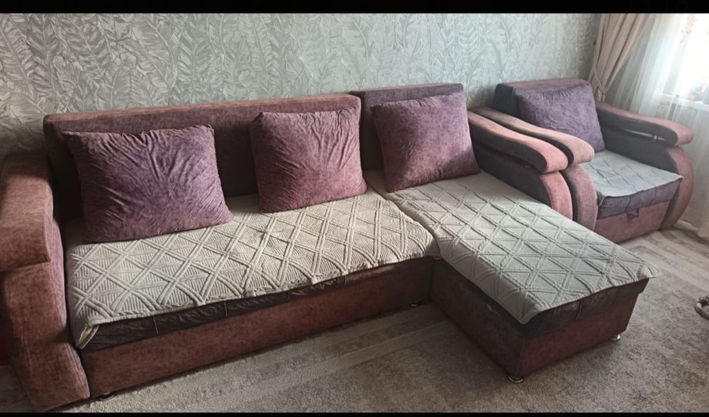 Углавой диван, кресло