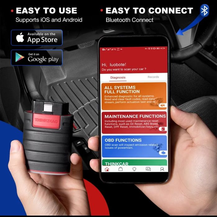 Tester / Diagnoza Auto Launch ThinkDiag ORIGINAL 2025 Full  + CABLU