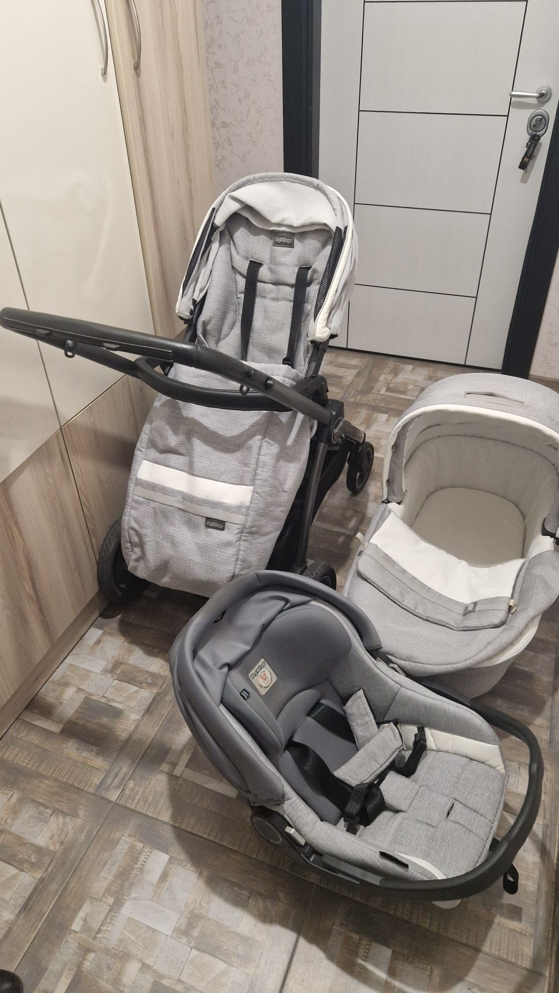 Детска количка 3 в 1 Peg Perego Book Plus 5  Titania Luxe Pure