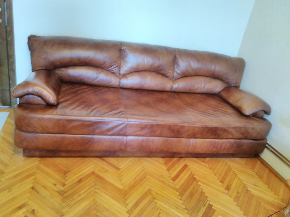 Set Canapea 1 ext  și 1 fixa  piele nat