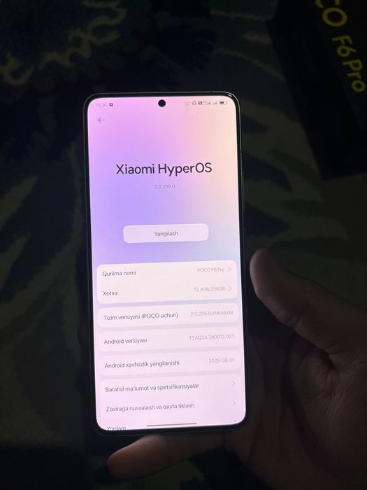 Poco F6 Pro obmen faqat