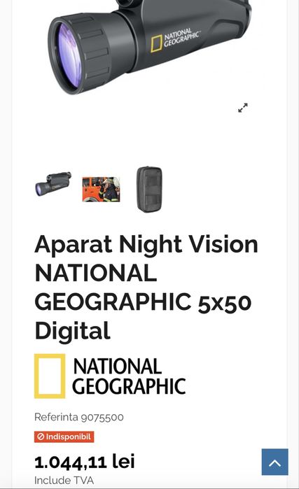Vând Aparat Night Vision NATIONAL GEOGRAPHIC 5x50 Digital
