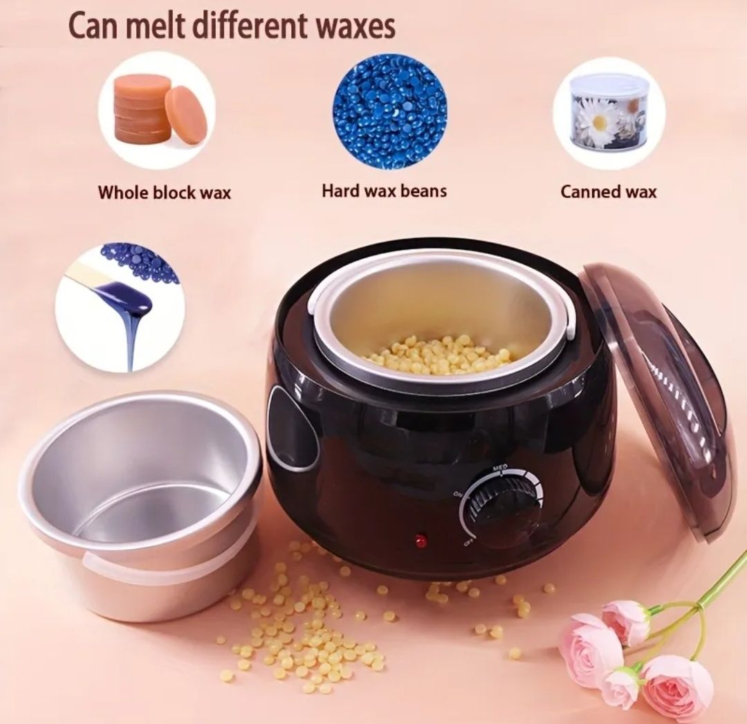 Aparat topit ceara, Decantor pentru topit ceara și epilat