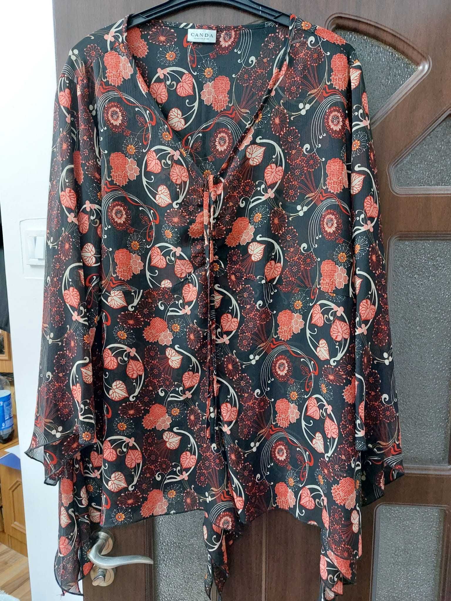 Bluza colorata cu model in colturi