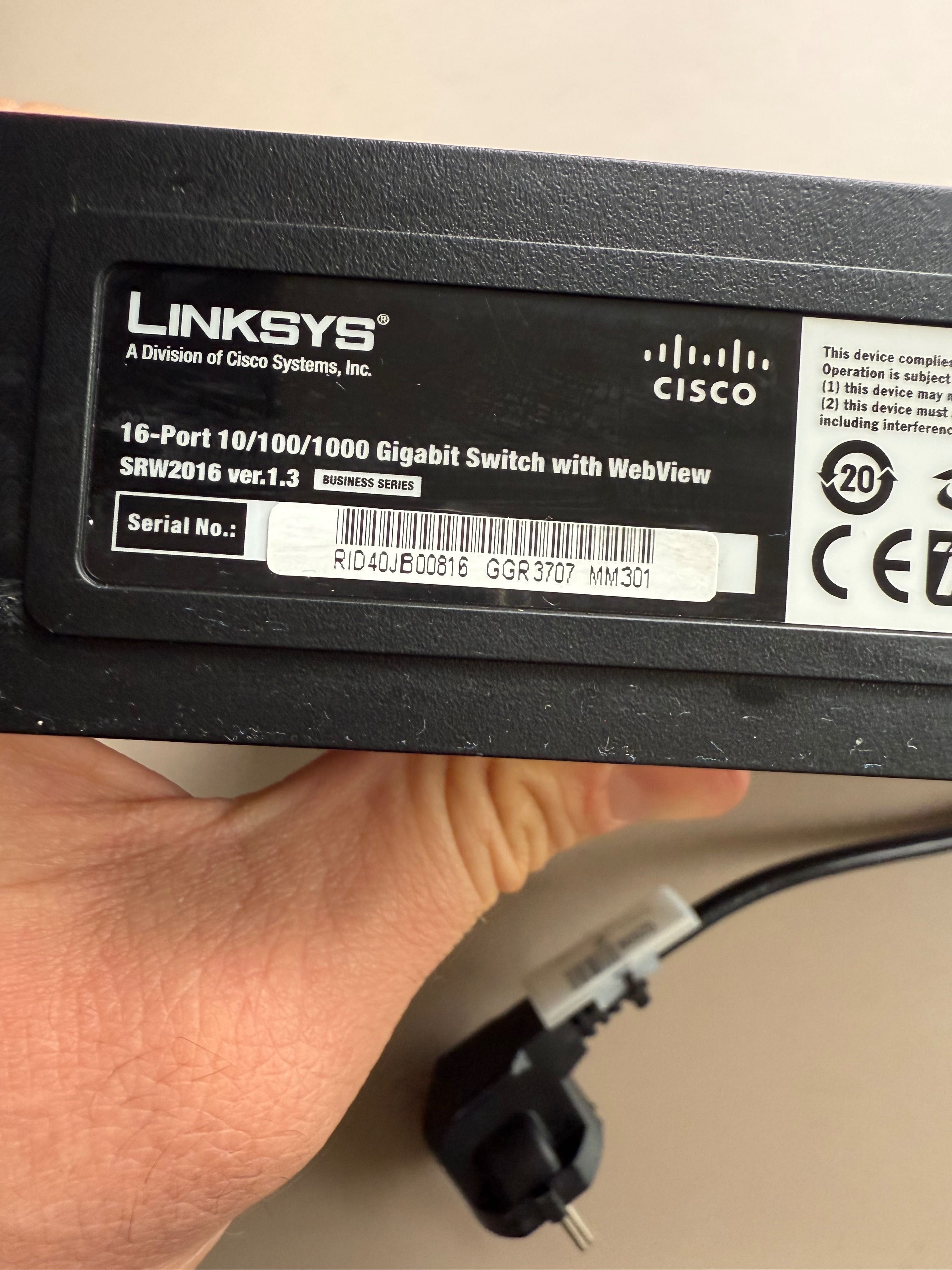 Switch Linksys SRW2016 Cisco