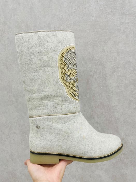 Сапоги из натуральной шерсти