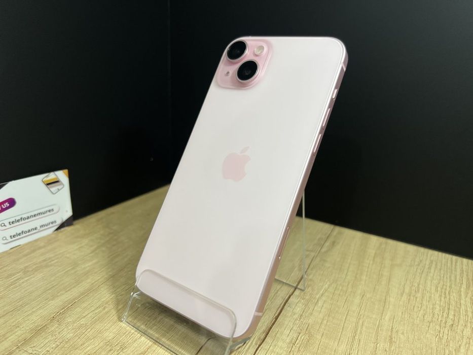 iPhone 15 Plus 128Gb Pink 3 ani garanție, Telefoane Mureș