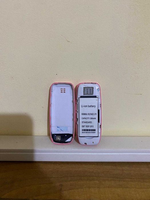 Мини детски телефон – розов, работещ, със SIM – идеален за деца