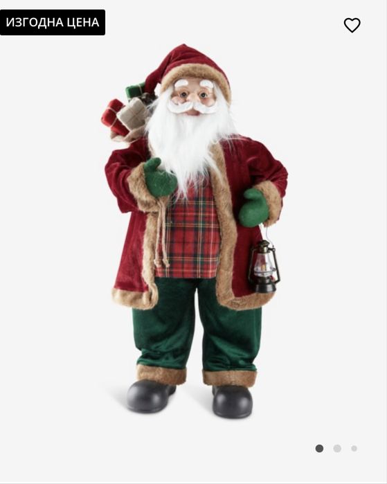 Дядо Коледа HORNSTEN Ш44xД25xВ80 см с фенер