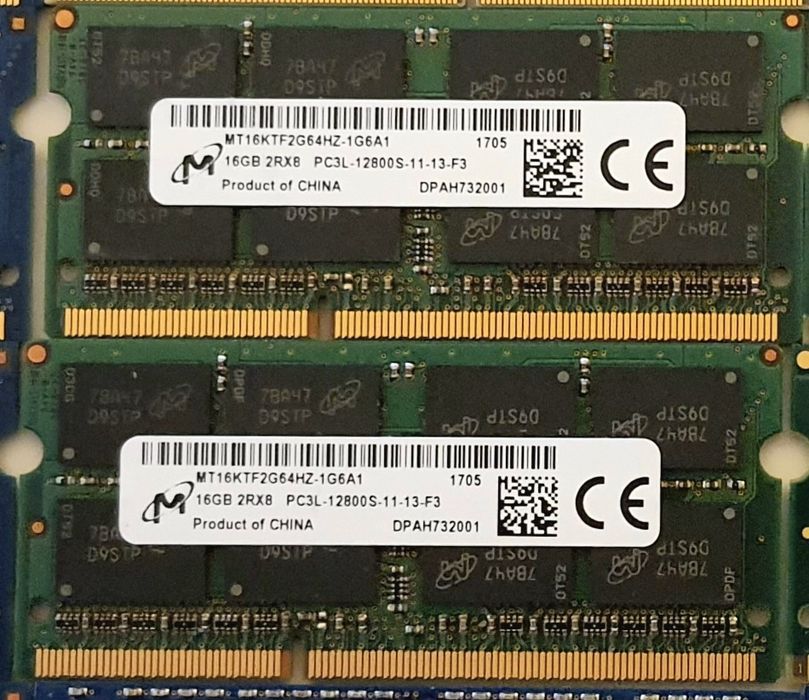 Micron 32GB DDR3L / PC3L памет за лаптоп