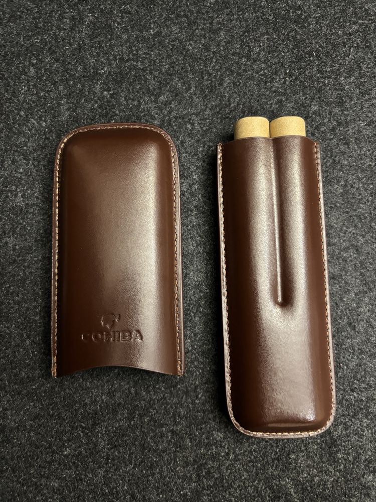 Cohiba Компактен Кожен Калъф за Пури