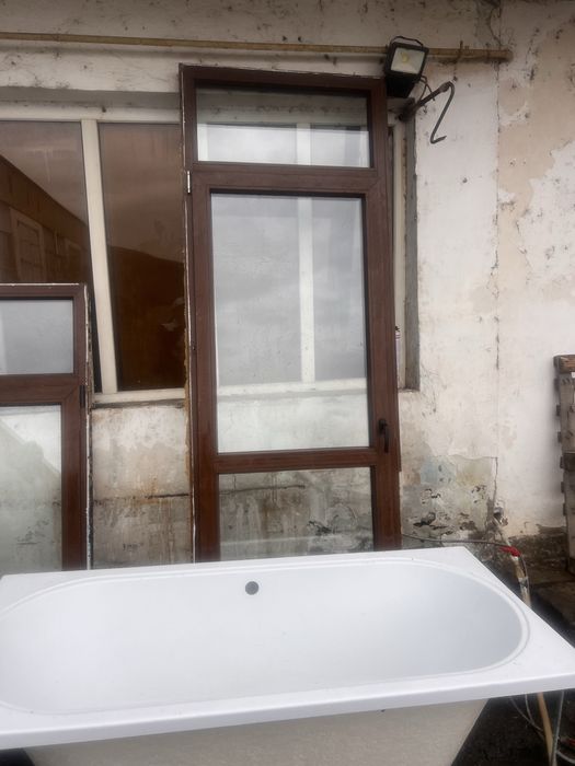 Ветраж двер окно