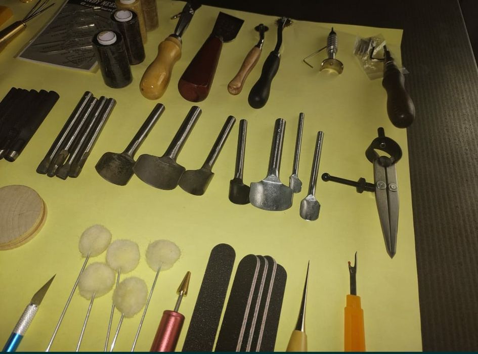 Set ustensile piele prelucrat hobby diy prelucrat