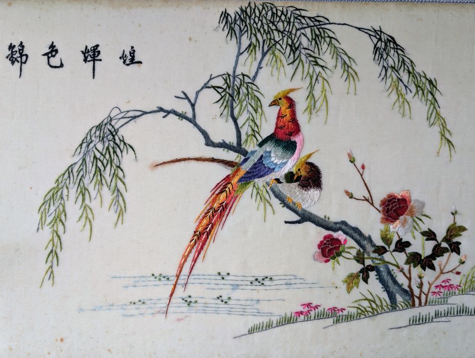 Tablou broderie de matase chinezeasca