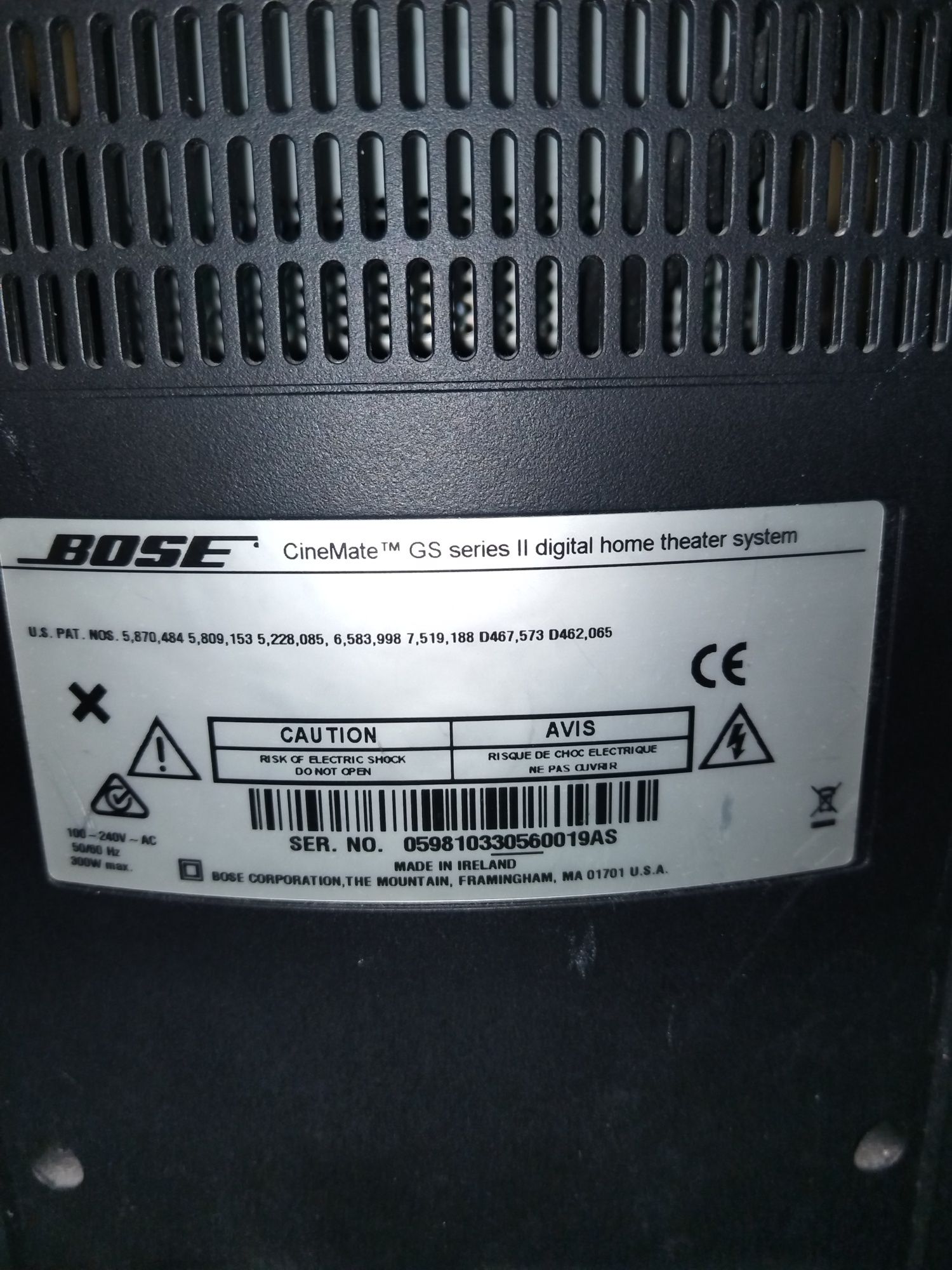 Bose CineMate GS Series II