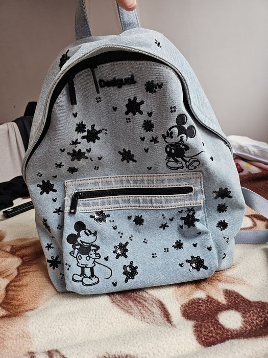 Раница DESIGUAL дънкова раница с камъни