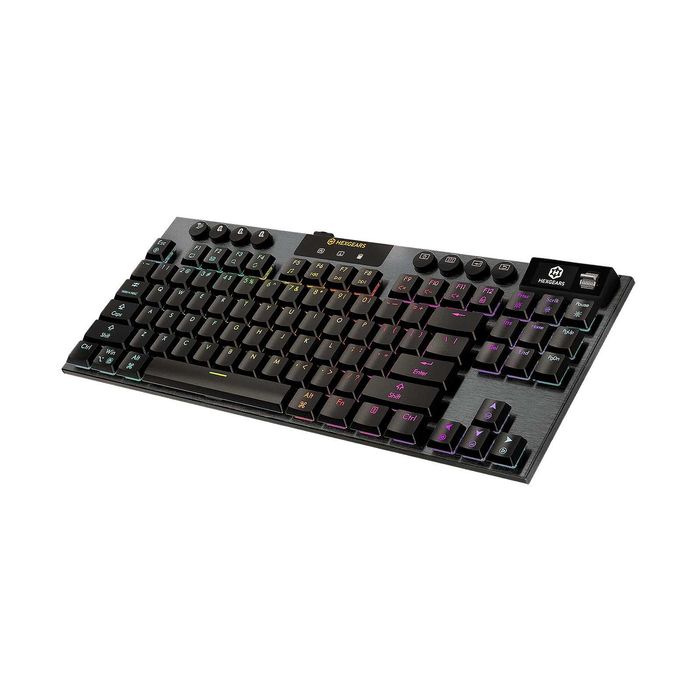 Tastatura mecanica wireless low profile Hexgears Immersion A3 TKL, RGB