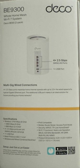 TP-LINK Deco BE9300 BE65 Kit dublu