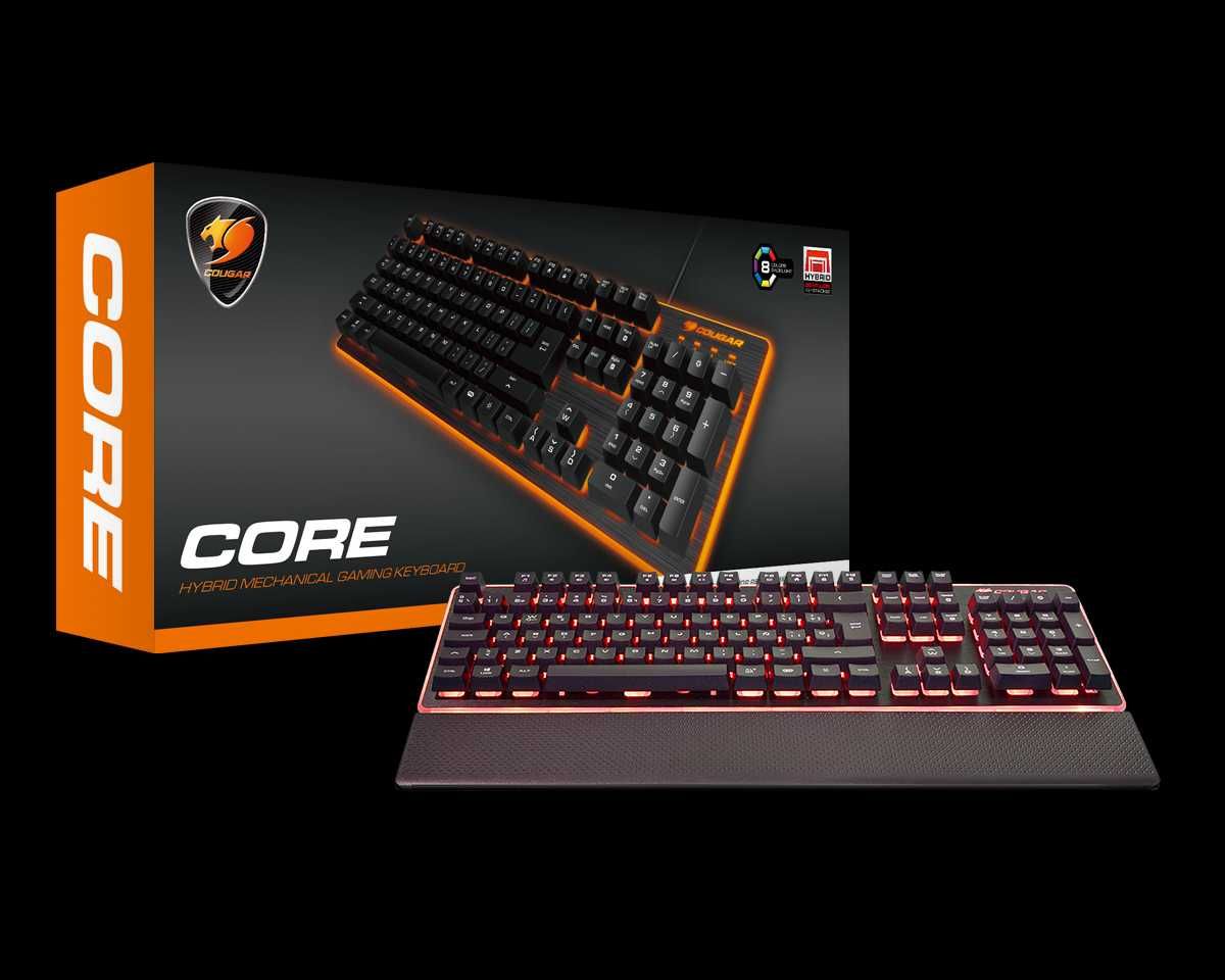 Cougar CORE - Механична ГЕЙМИНГ Клавиатура RGB + Поставка Китки