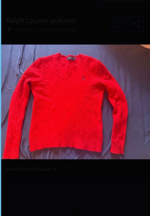 Pulovar lana si casmir Ralph Lauren