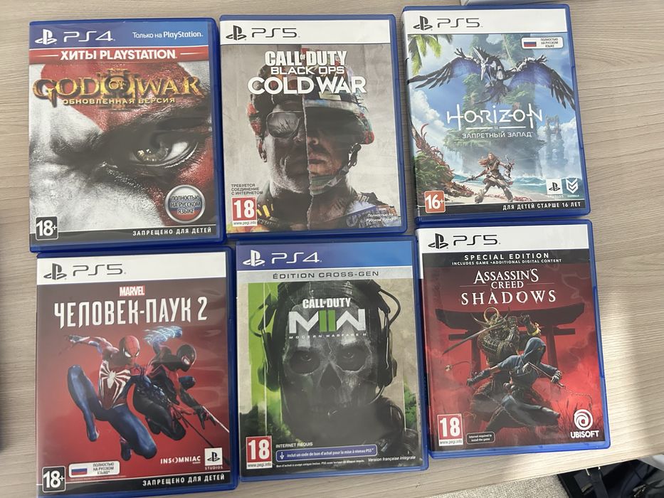 Продам игры на PS5, недорого, есть новые (Читать описание)
