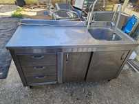 Chiuveta inox 1-2 cuve, mese inox, raft inox