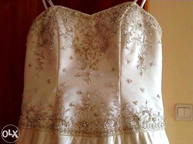 Rochie de mireasa Ivory Silver cu trena