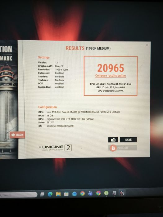 PC gaming Acer nitro n50-620 gtx 1080ti i5 11400f