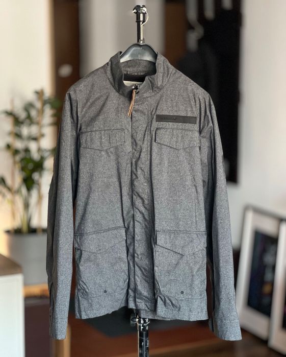 Adidas Jacket Mens M Grey Convertible Full Zip Utility Pocket