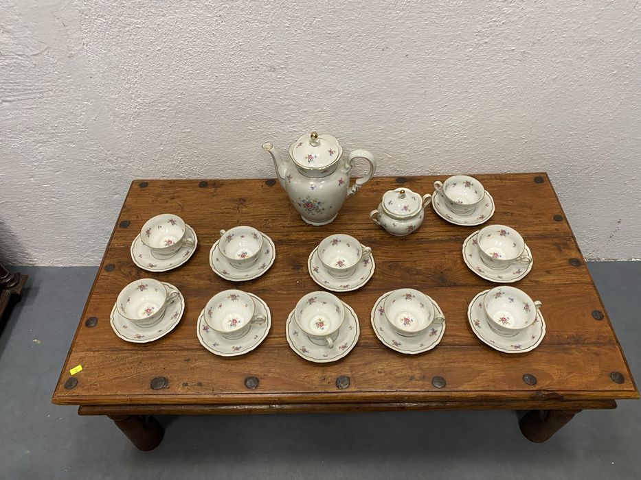 Сервиз за кафе Mitterteich Bavaria, костен порцелан, 1930–1940 г.