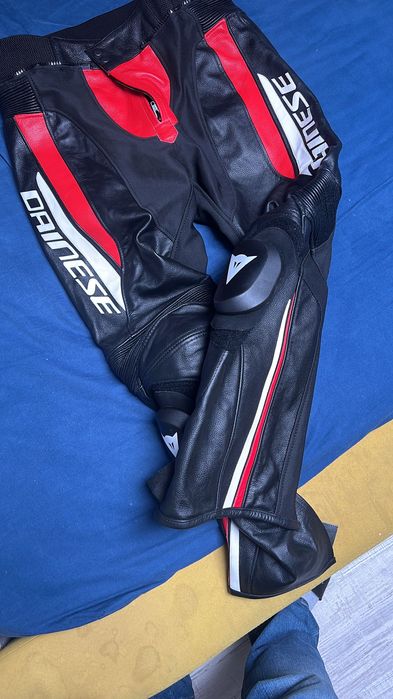 Pantaloni Moto piele Full protecții
