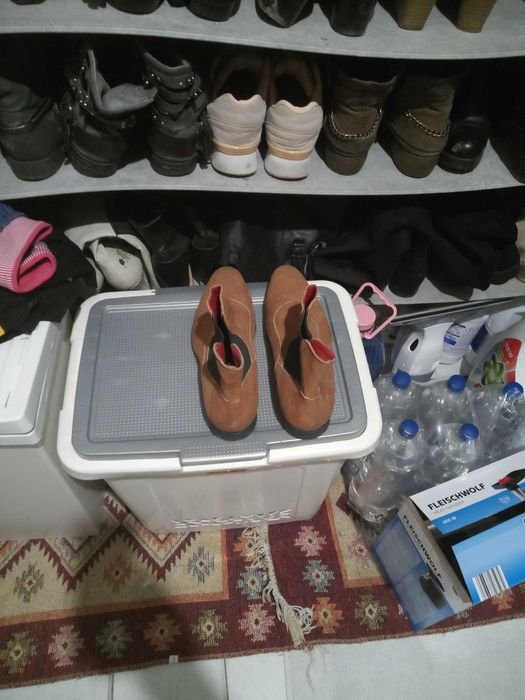 Ghete bărbătești piele întoarsă de firmă mărimea 43