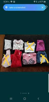 Лот 5 детски дрехи за момиче ръст 110-116, 5-6 години