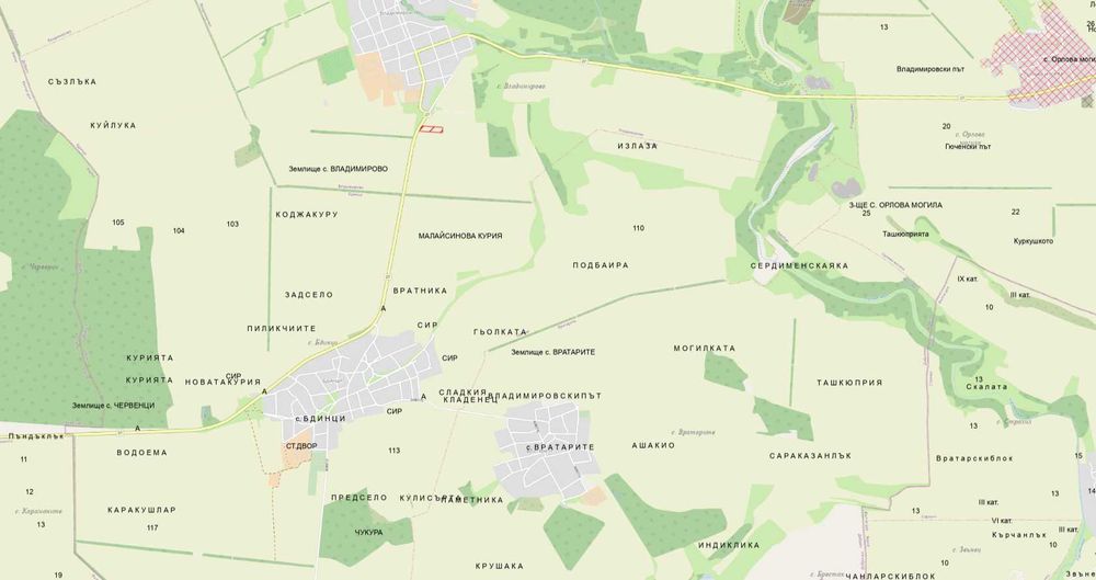 Земеделска земя в село Владимирово, област Добрич