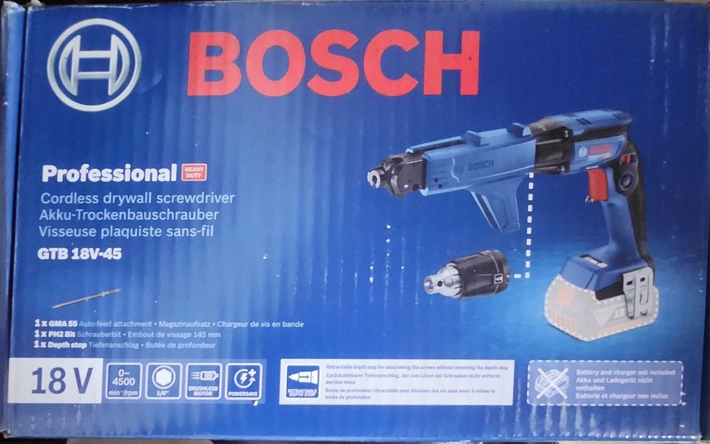 Bosch Filetanta rigips cu amortizor GTB18V-45