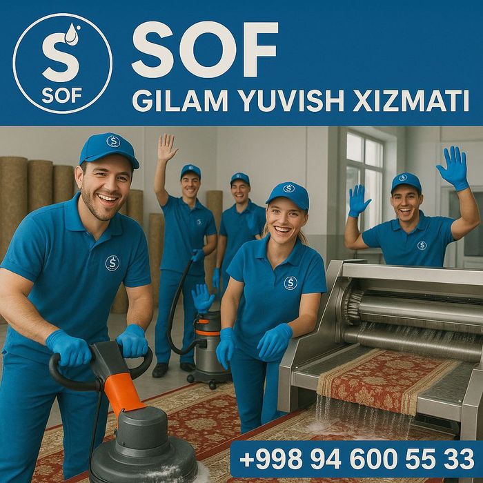 "SOF" gilam yuvish xizmati Fargʼonada