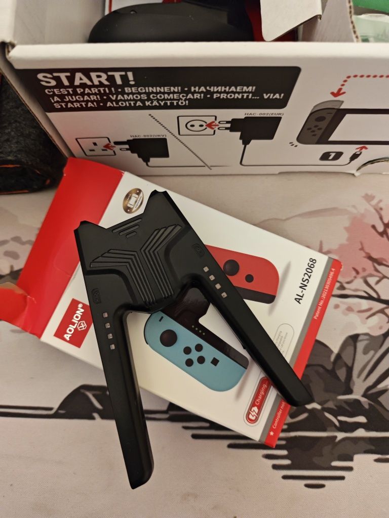 nintendo switch с аксесоари и много игри